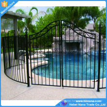 Factory wrought iron sliding gate designs for homes / modern style metal sliding fence gate